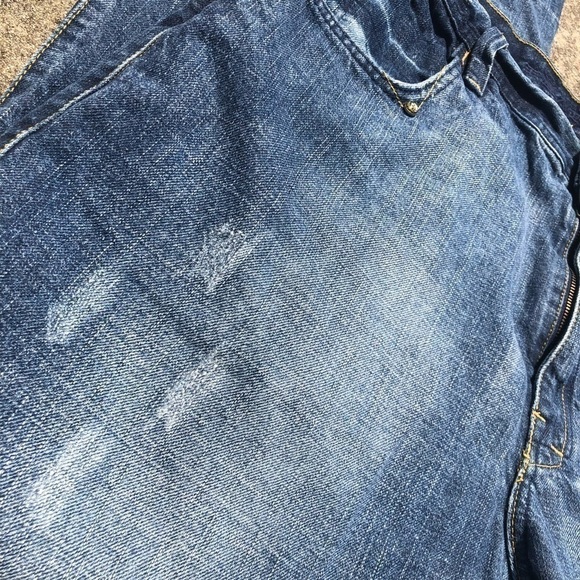 VTG Phat Farm Patchwork Mens 90’s Jeans Pant Patch 38 X 33 Distressed Straight - Picture 3 of 12